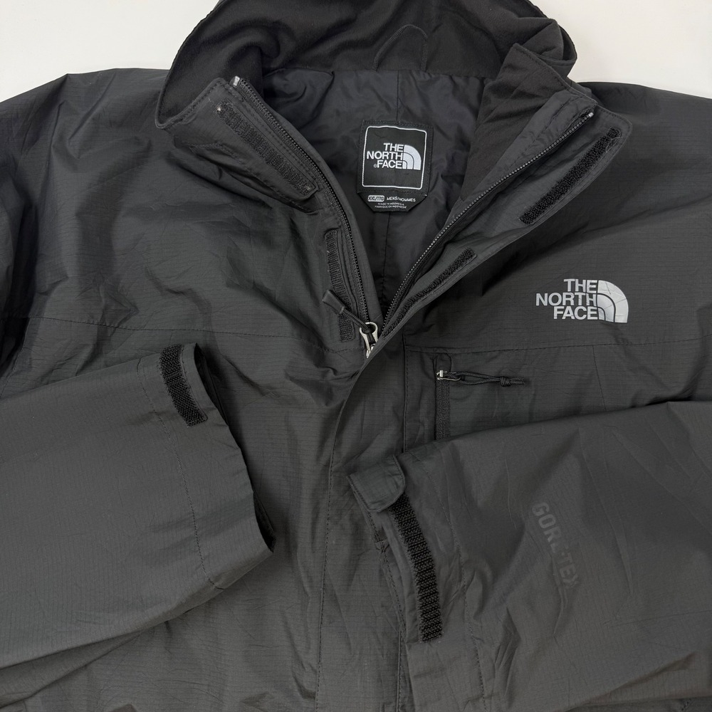 The North Face Mens Black Gore-Tex Ripstop Rain Jacket XXL